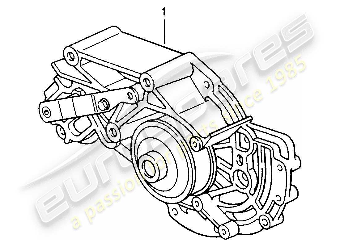 a part diagram from the porsche 1996 (refurbished and exchange catalogue) parts catalogue