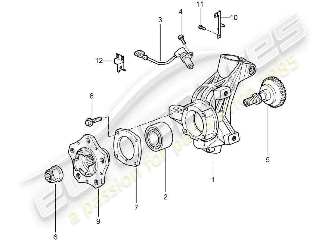 a part diagram from the porsche 997 parts catalogue