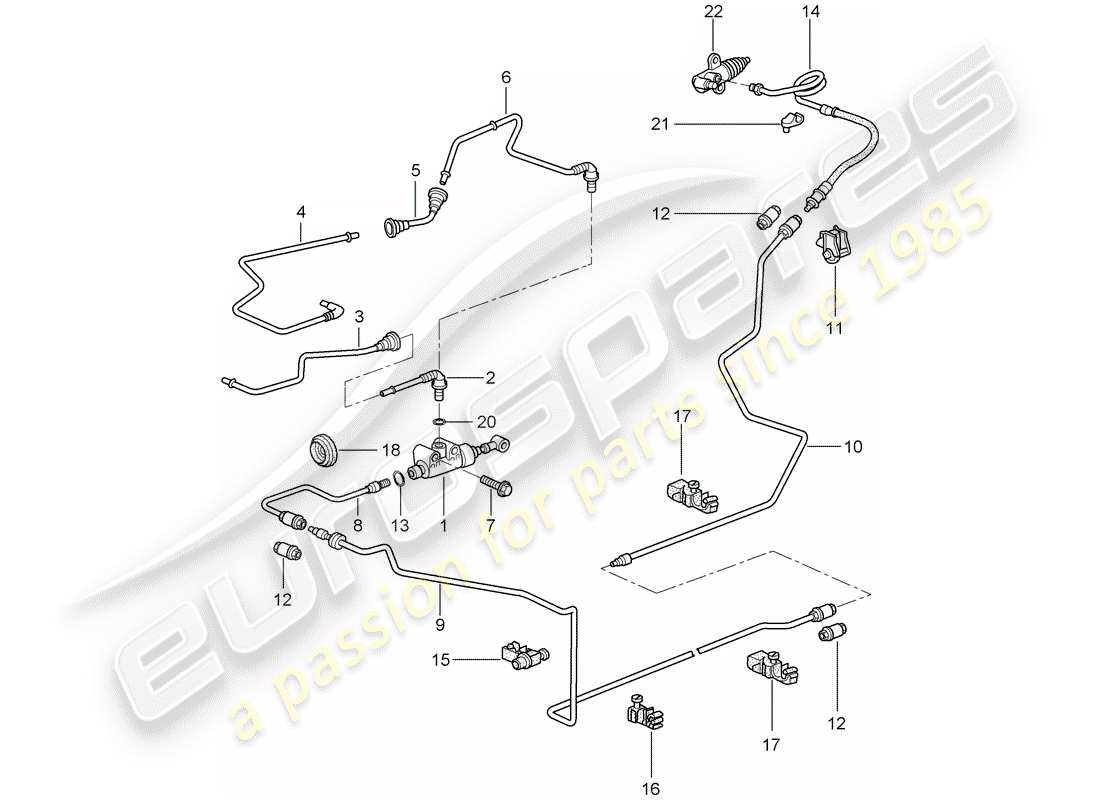 a part diagram from the porsche 997 parts catalogue