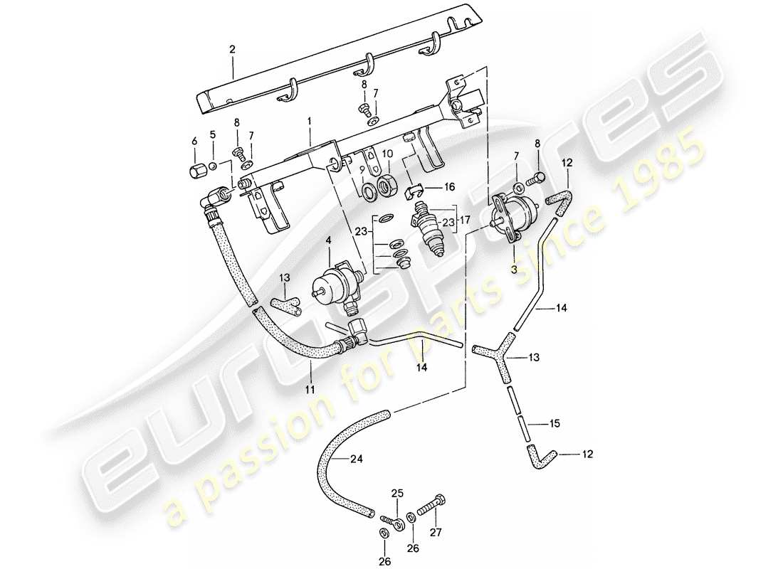 a part diagram from the porsche 1989 (944) parts catalogue