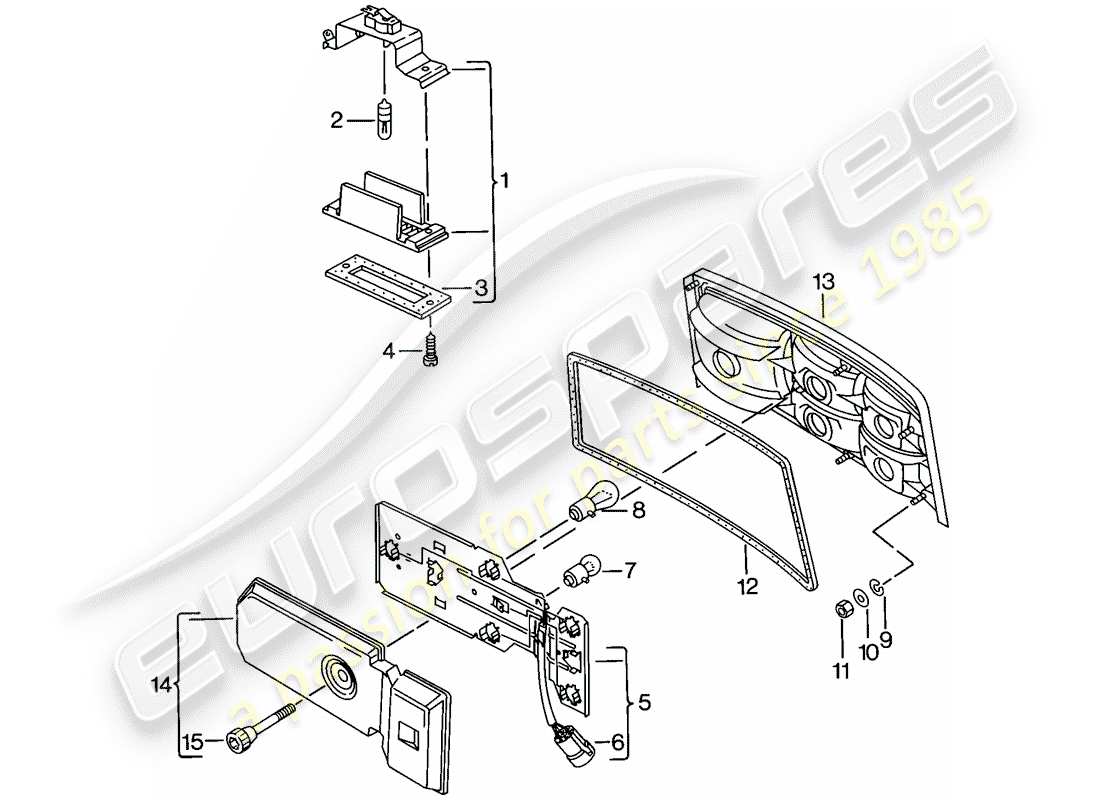 a part diagram from the porsche 1977 (924) parts catalogue