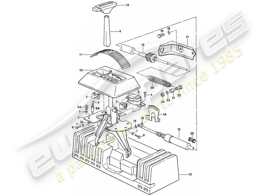 a part diagram from the porsche 1977 (924) parts catalogue