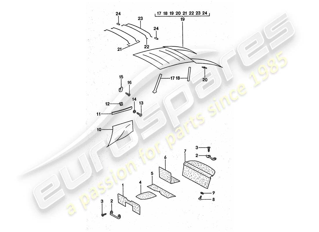 VIEW PARTS DIAGRAMS FROM THE PORSCHE 911 PARTS CATALOGUE a part diagram from the porsche 911 parts catalogue