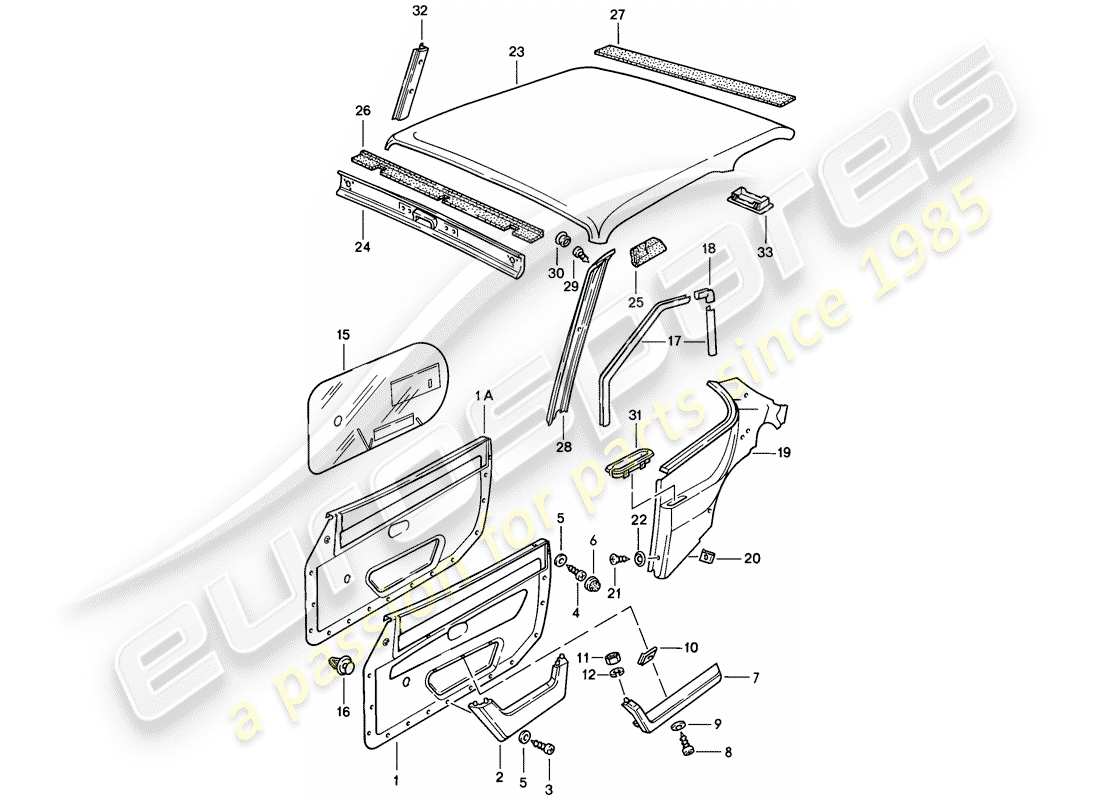 a part diagram from the porsche 1978 (924) parts catalogue