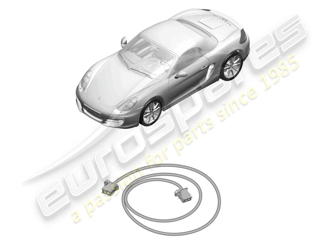 a part diagram from the porsche 2014 (981 boxster) parts catalogue