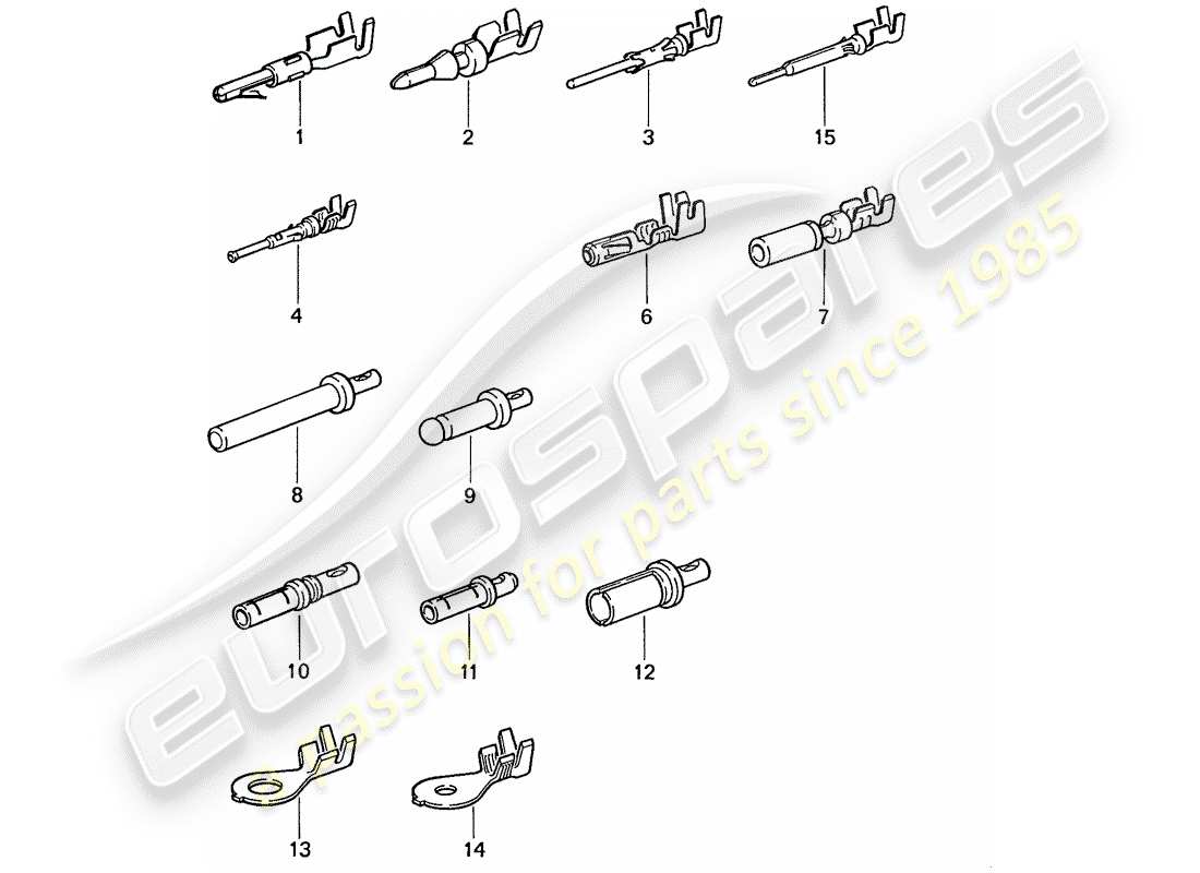 a part diagram from the porsche 1991 (944) parts catalogue