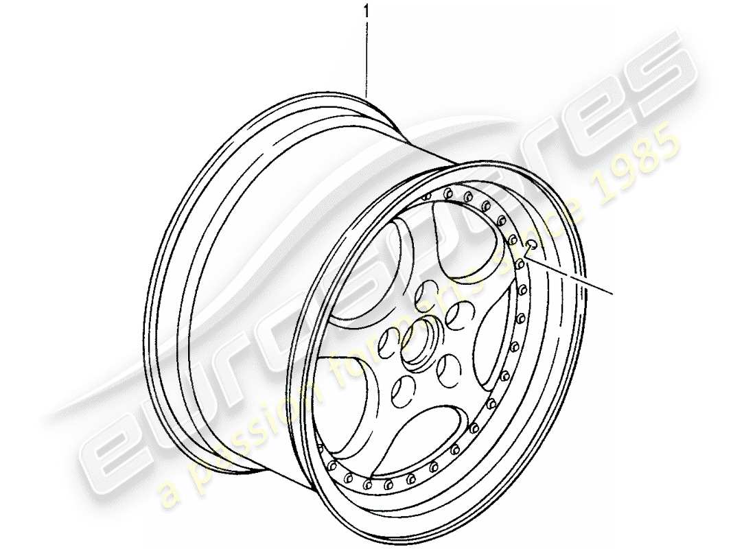 a part diagram from the porsche 1976 (refurbished and exchange catalogue) parts catalogue