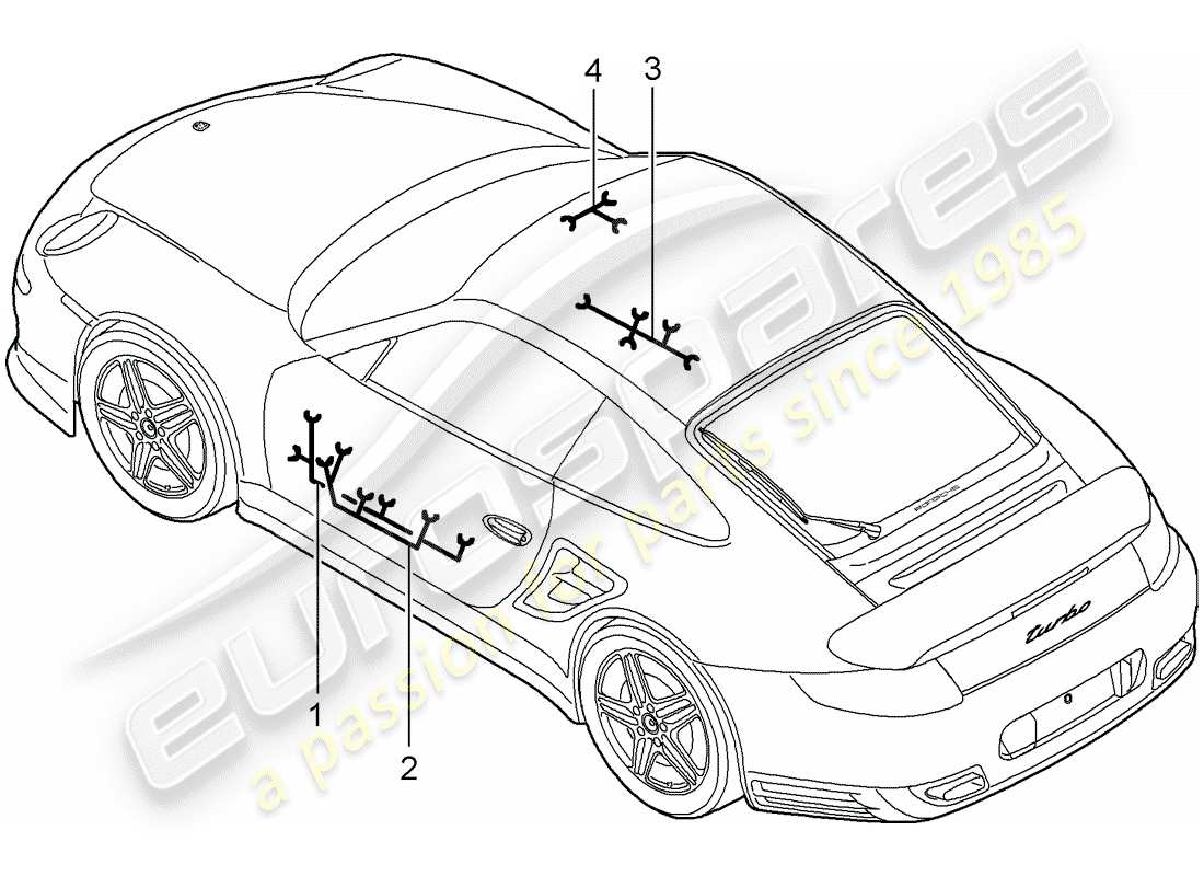 a part diagram from the porsche 997 parts catalogue