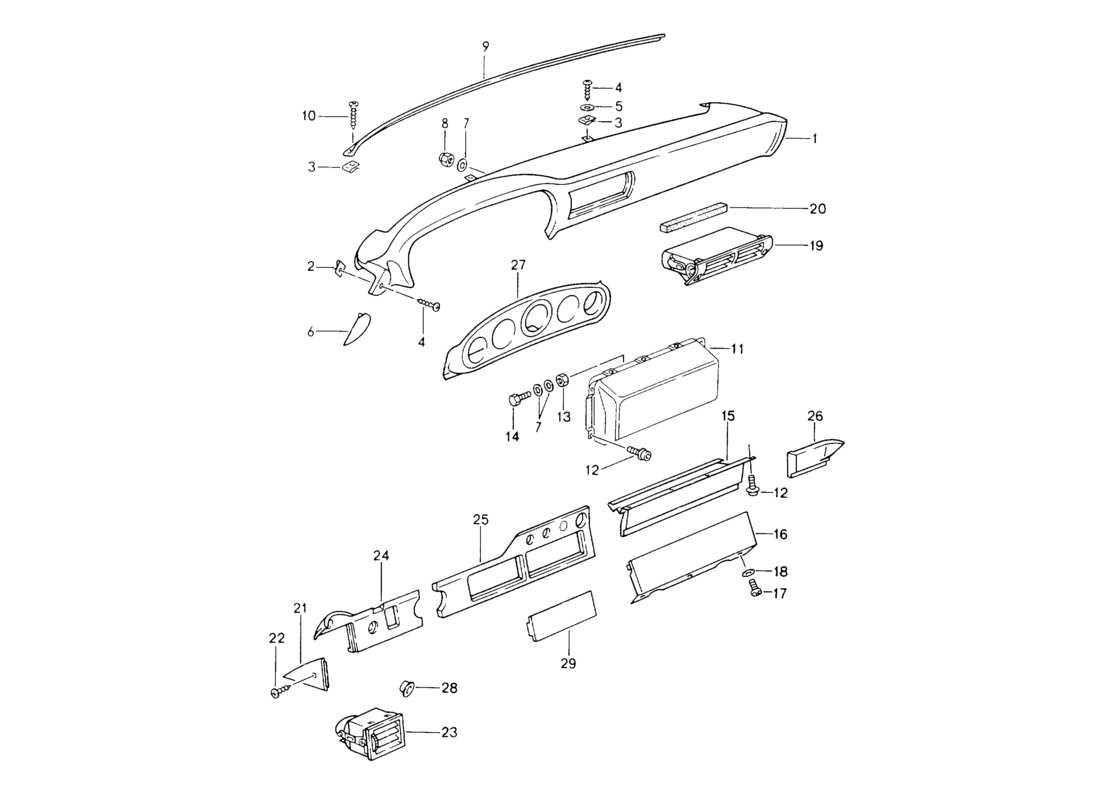 a part diagram from the porsche 1994 (964) parts catalogue