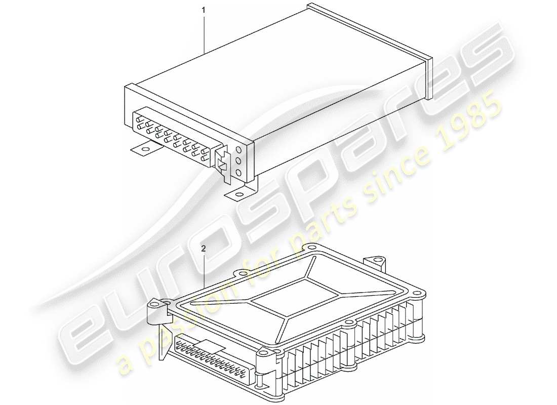 a part diagram from the porsche 1999 (refurbished and exchange catalogue) parts catalogue