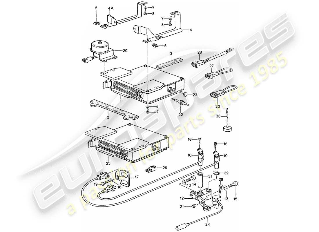 a part diagram from the porsche 944 parts catalogue