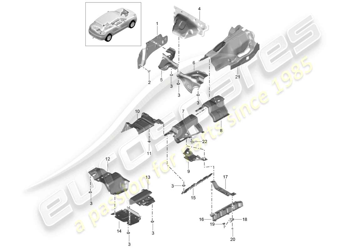 a part diagram from the porsche macan parts catalogue