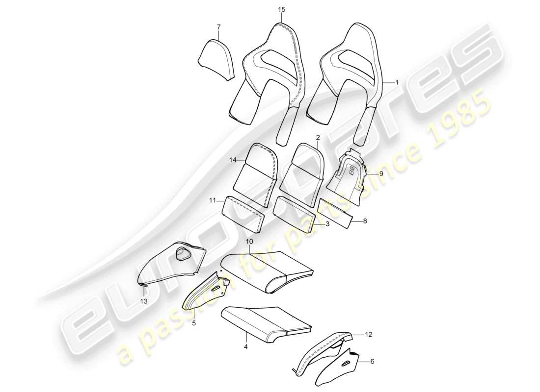 a part diagram from the porsche 2006 (987 boxster) parts catalogue