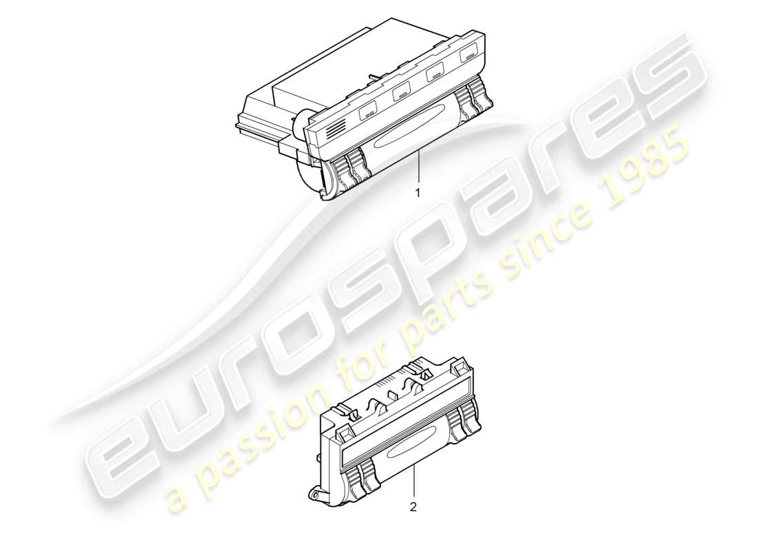 a part diagram from the porsche 2005 (cayenne e1 9pa) parts catalogue