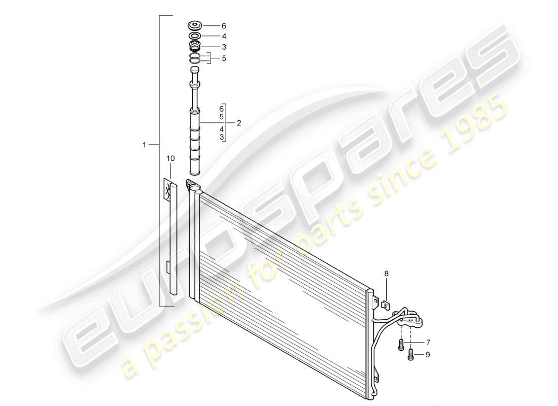 a part diagram from the porsche cayenne parts catalogue