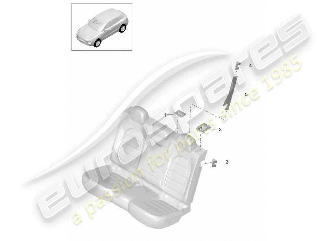 a part diagram from the porsche macan parts catalogue