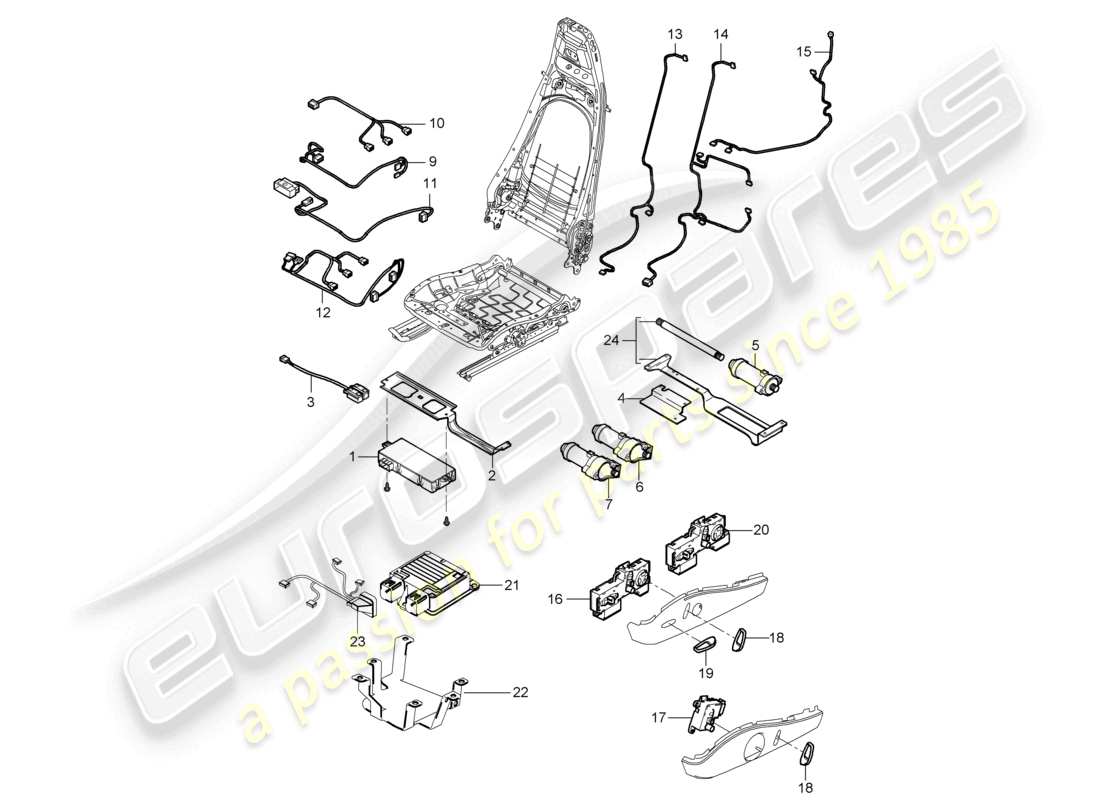 a part diagram from the porsche boxster parts catalogue