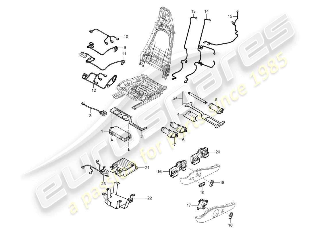 a part diagram from the porsche cayman parts catalogue