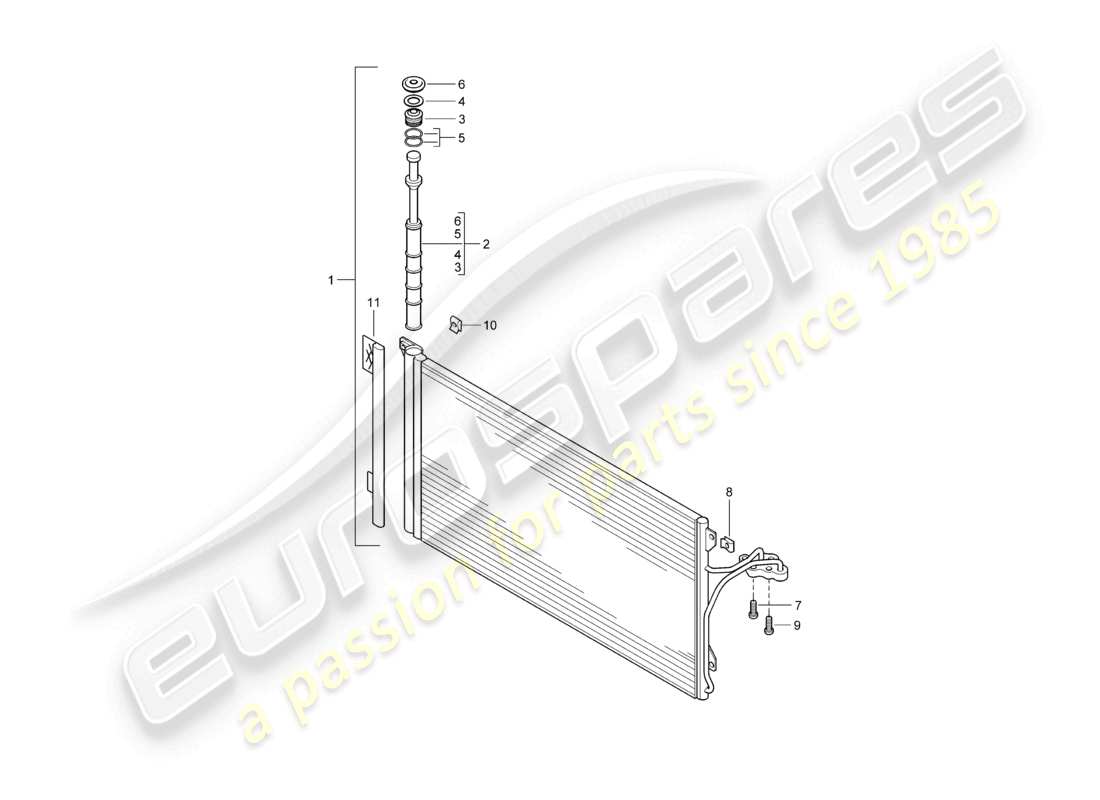 VIEW PARTS DIAGRAMS FROM THE PORSCHE CAYENNE PARTS CATALOGUE a part diagram from the porsche cayenne parts catalogue