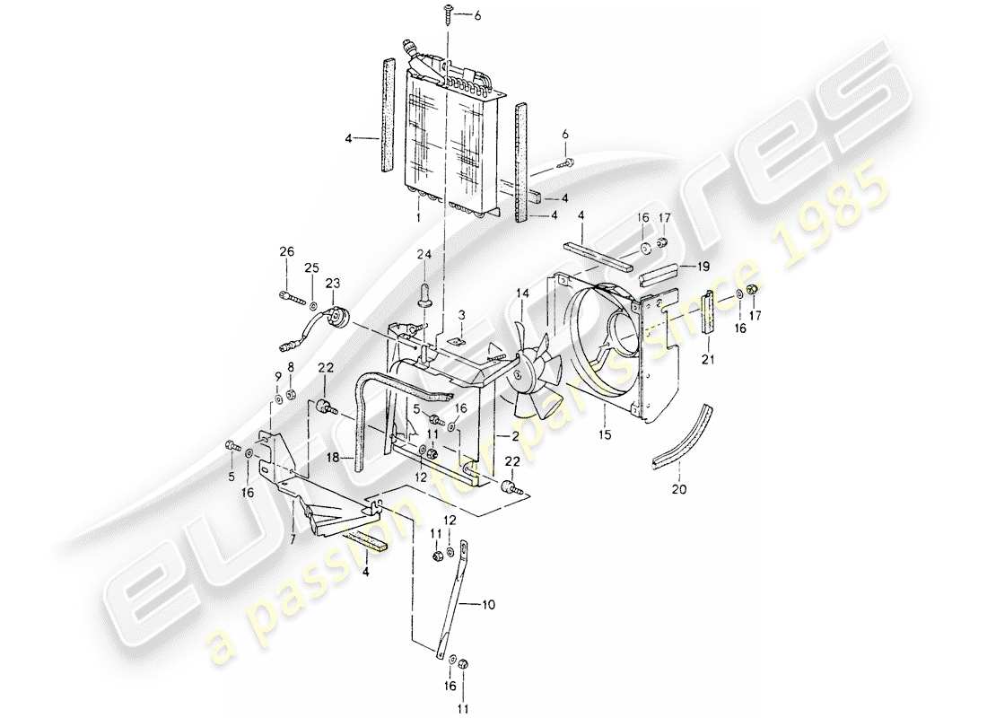 VIEW PARTS DIAGRAMS FROM THE PORSCHE 964 PARTS CATALOGUE a part diagram from the porsche 964 parts catalogue