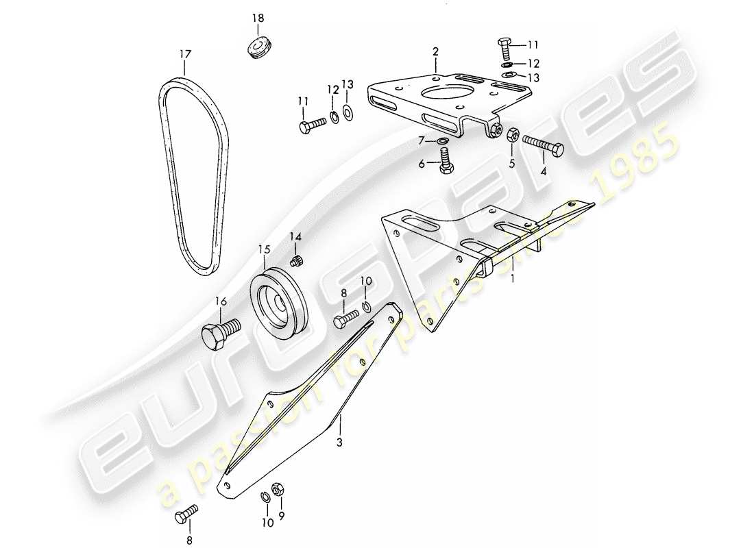 a part diagram from the porsche 1969 (911/912) parts catalogue
