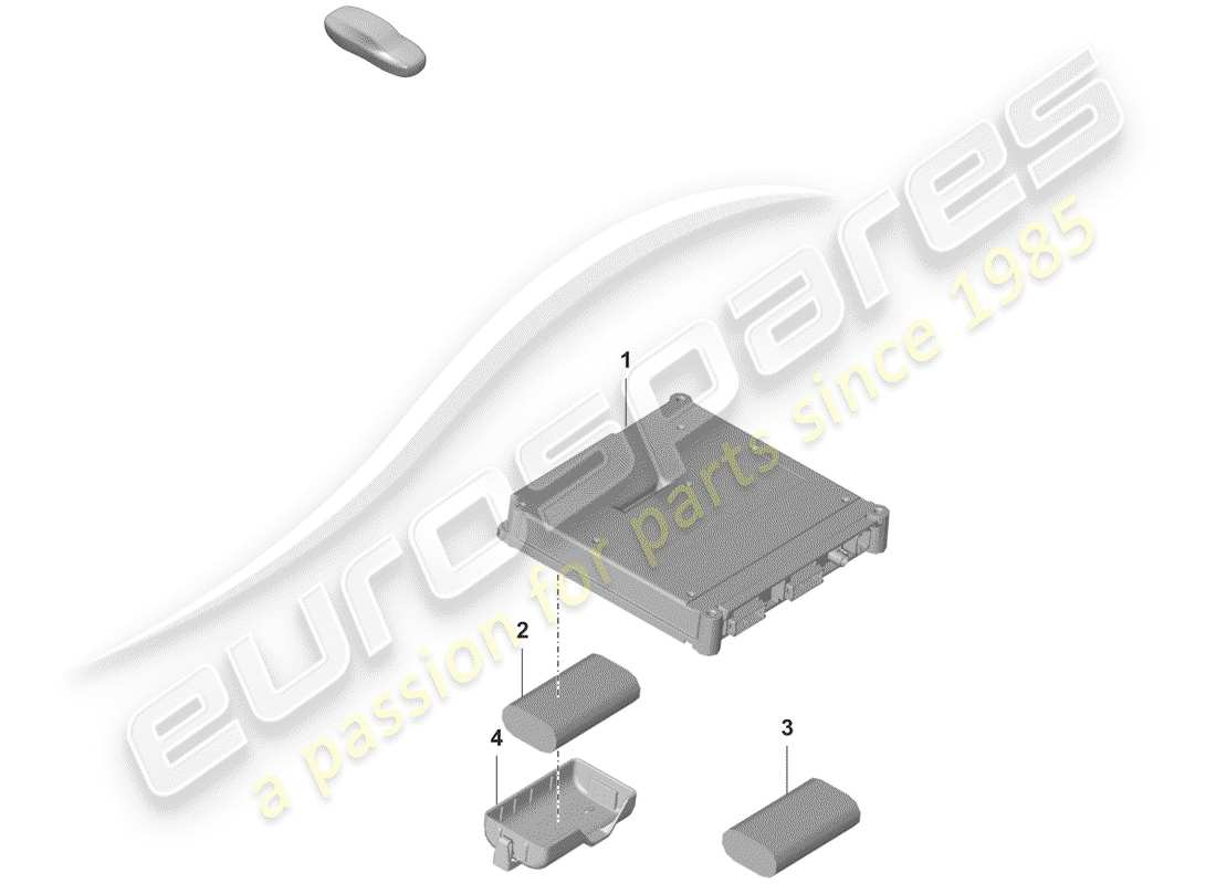 porsche 2020 (992-1) control unit for emerg. call module and communications unit d >>- 18.06.2021 parts diagram