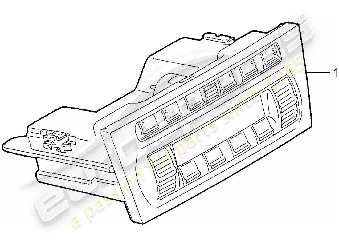 porsche 2007 (987 cayman) control switch part diagram