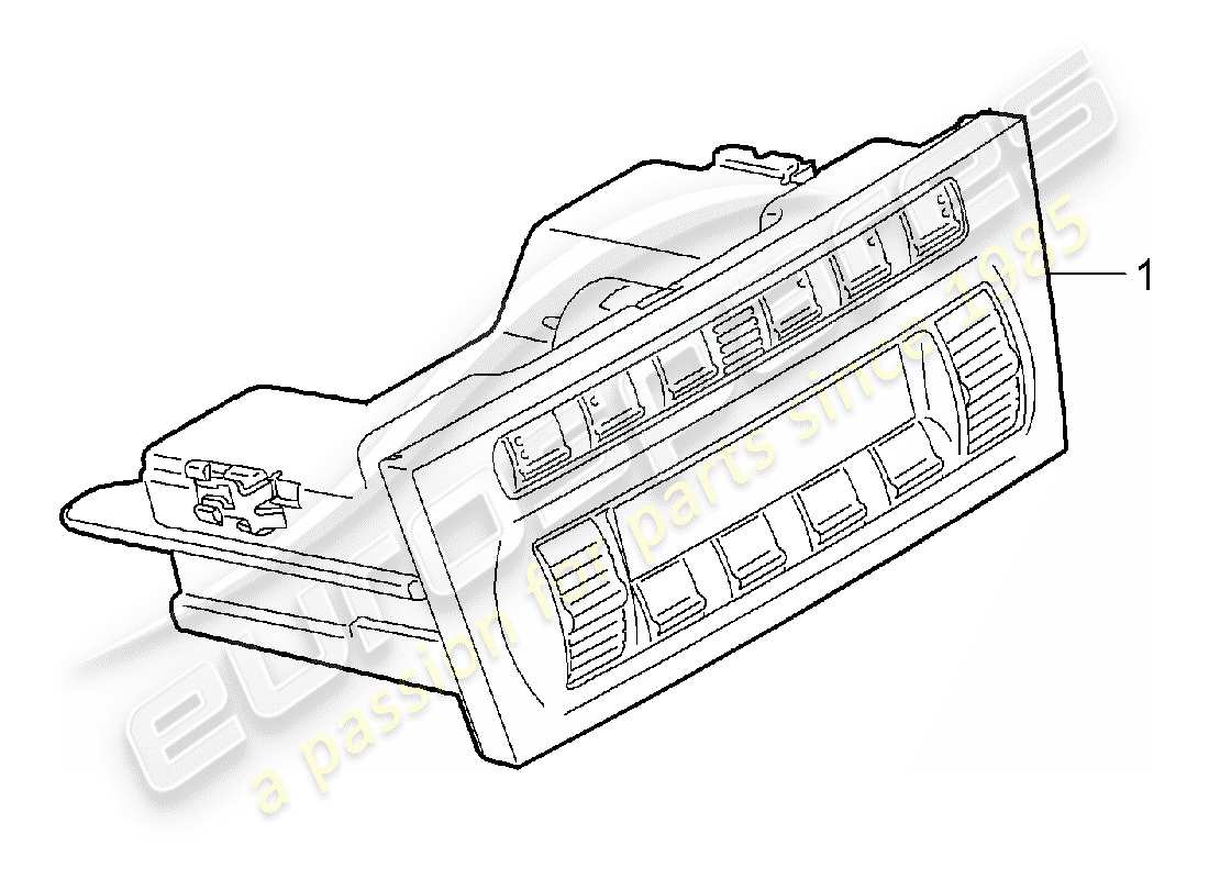 porsche 2005 (997-1) control switch parts diagram