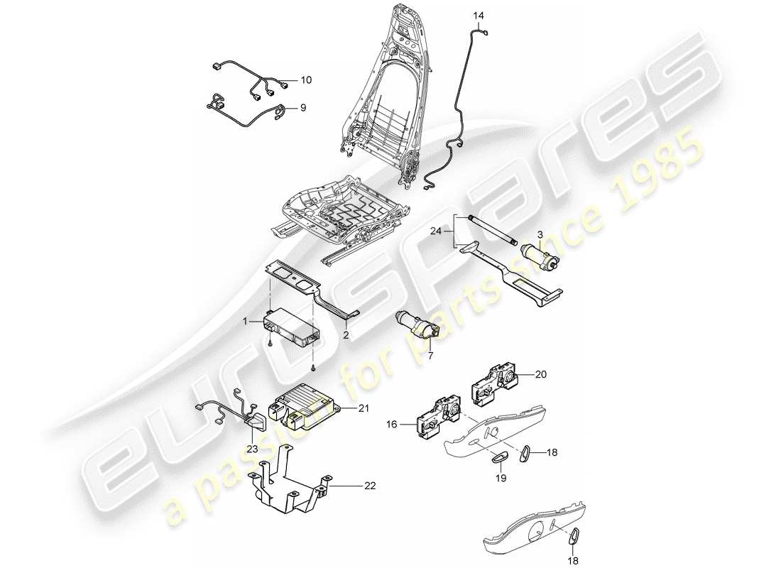 porsche 2009 997-2 turbo / gt2 wiring harnesses parts diagram