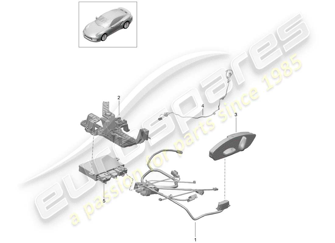 porsche 2016 (991-1 turbo) wiring looms switch control units electric motor sports seat plus d - mj 2017>> part diagram