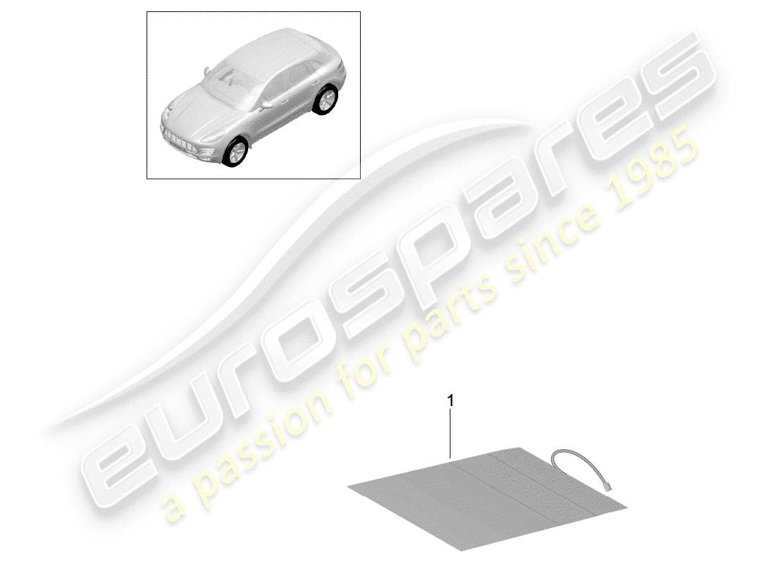 porsche 2016 (macan) seat occupied recognition (passenger side) and (drivers side) part diagram