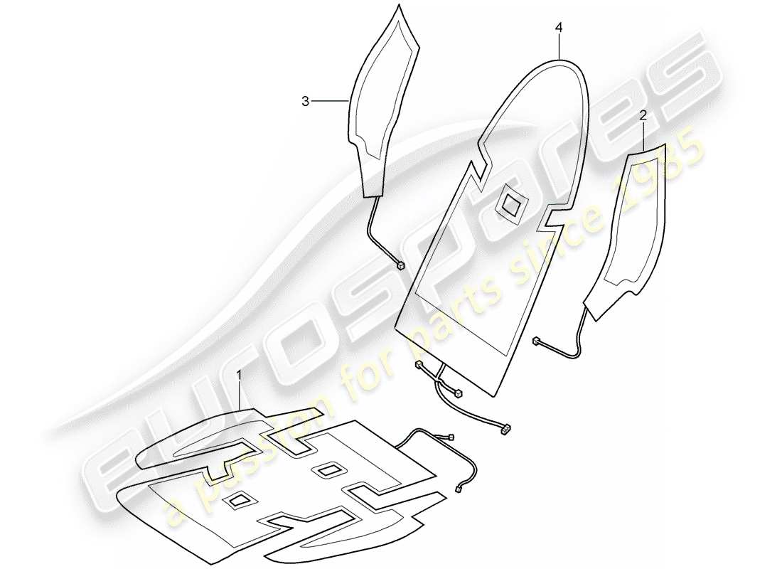 porsche 2010 (997-2) heater parts diagram