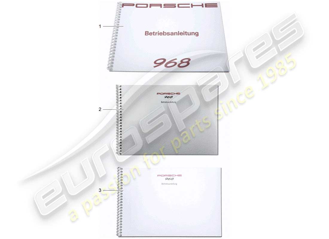 porsche 2009 (after sales literature) instruction manual parts diagram