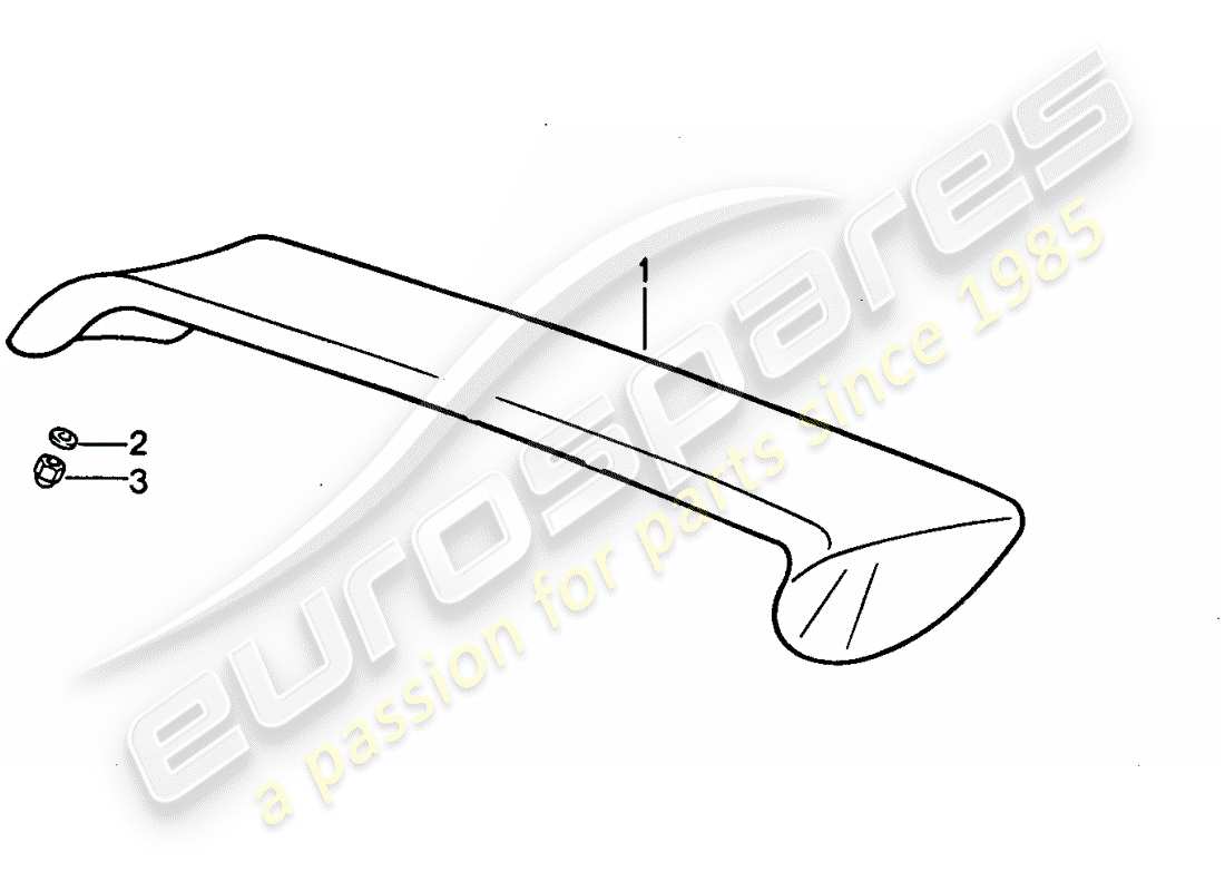 porsche 1995 (928) spoiler parts diagram