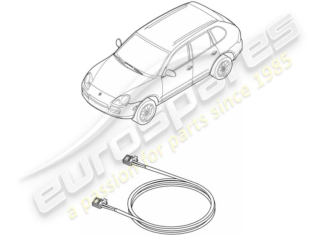 porsche 2008 (cayenne e1 9pa) fibre optic wave conductor d - mj 2009>> part diagram