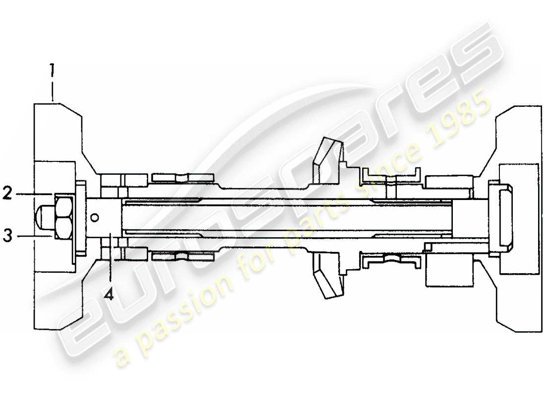 porsche 1963 (356b/356c) flywheel weights - for - camshaft - intake part diagram