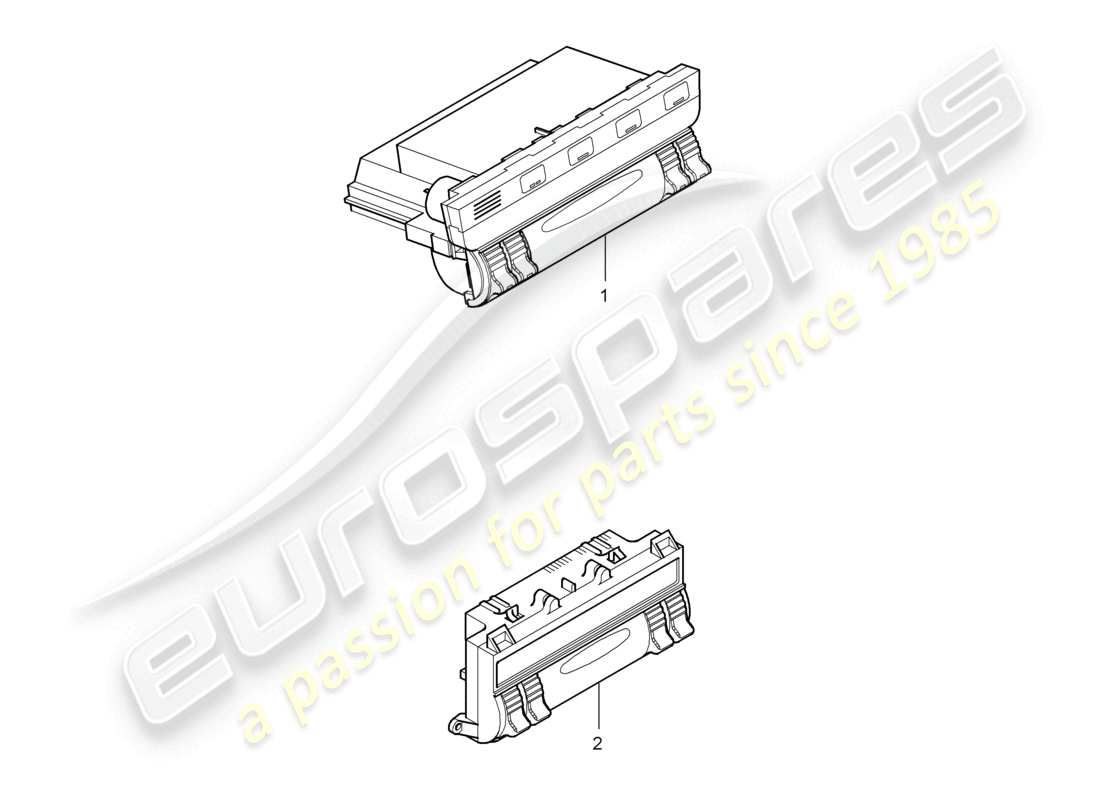 porsche 2010 (cayenne e1 9pa) control panel porsche cayenne parts diagram