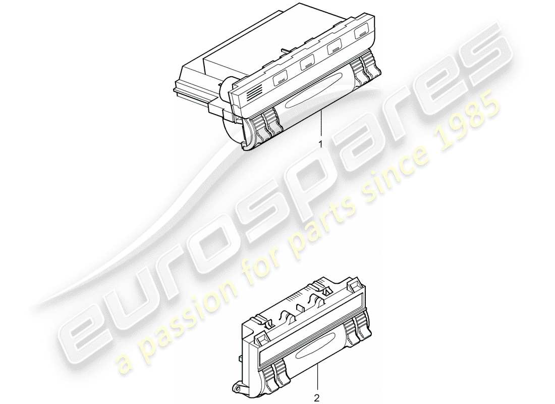 porsche 2009 (cayenne e1 9pa) control panel porsche cayenne parts diagram