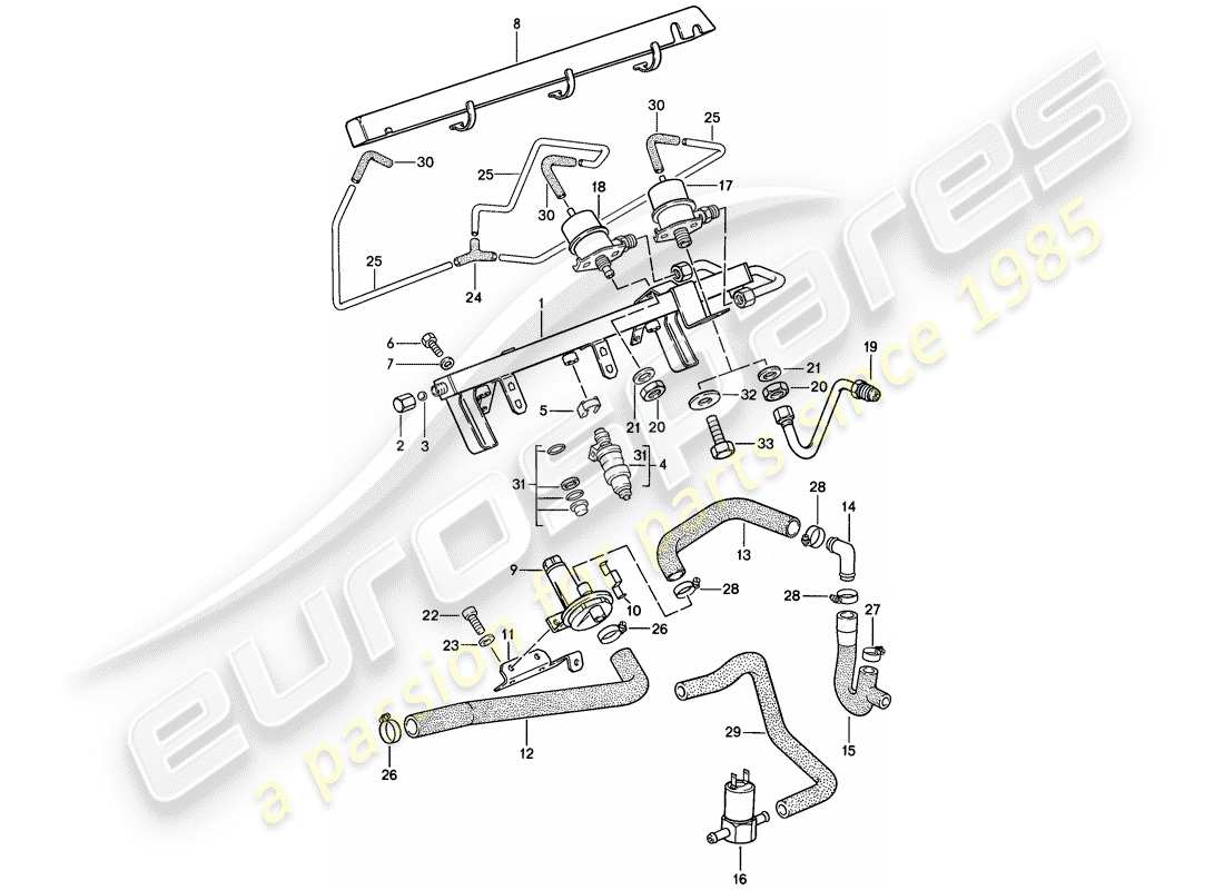 porsche 1984 (944) l-jetronic - 2 parts diagram