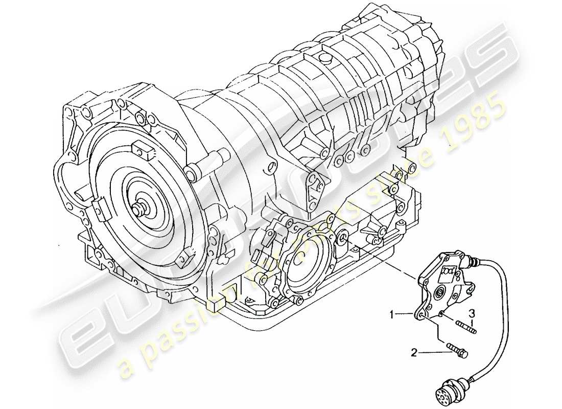 porsche 2003 (996) tiptronic - operating mechanism - seal strip - housing - d >> - mj 2001 part diagram