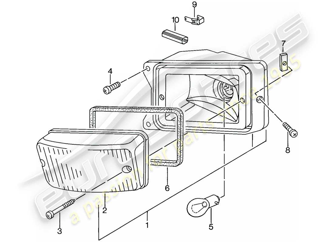 porsche 1979 (924) turn signal parts diagram