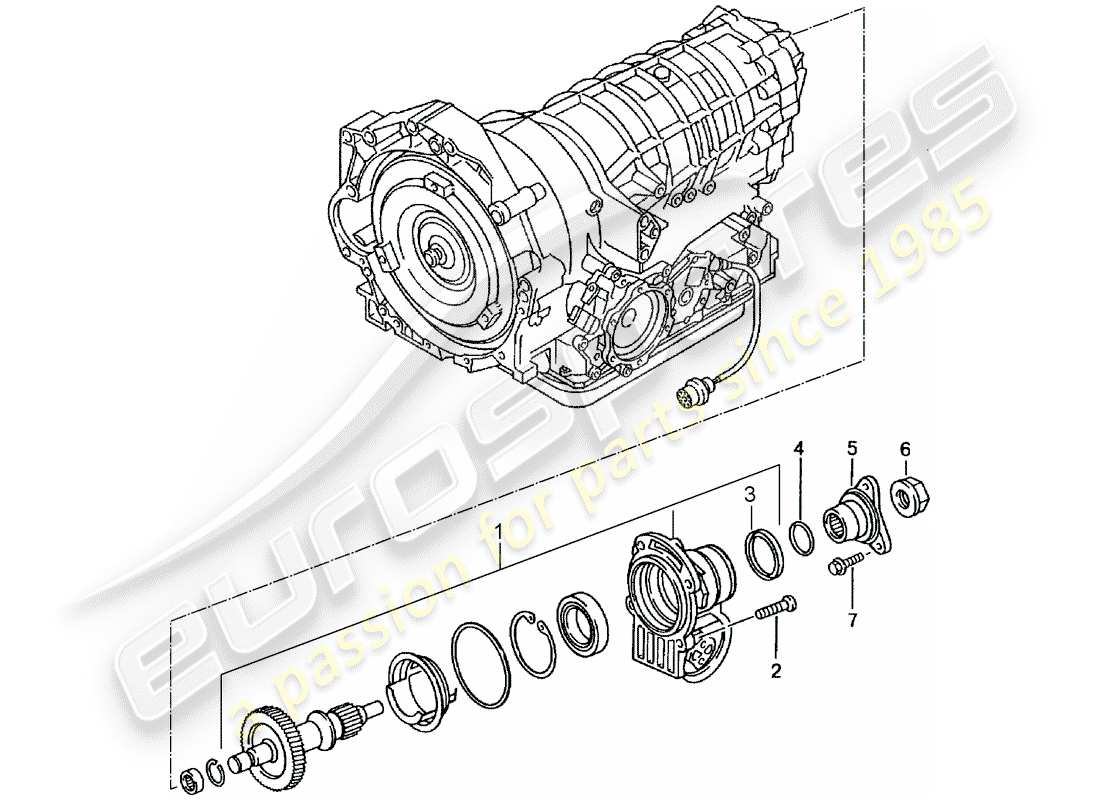 porsche 2003 (996) tiptronic - - 4 wheel drive - d - mj 1999>> - mj 2001 part diagram