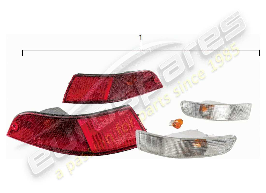 porsche classic accessories (2009) turn signal - rear light parts diagram