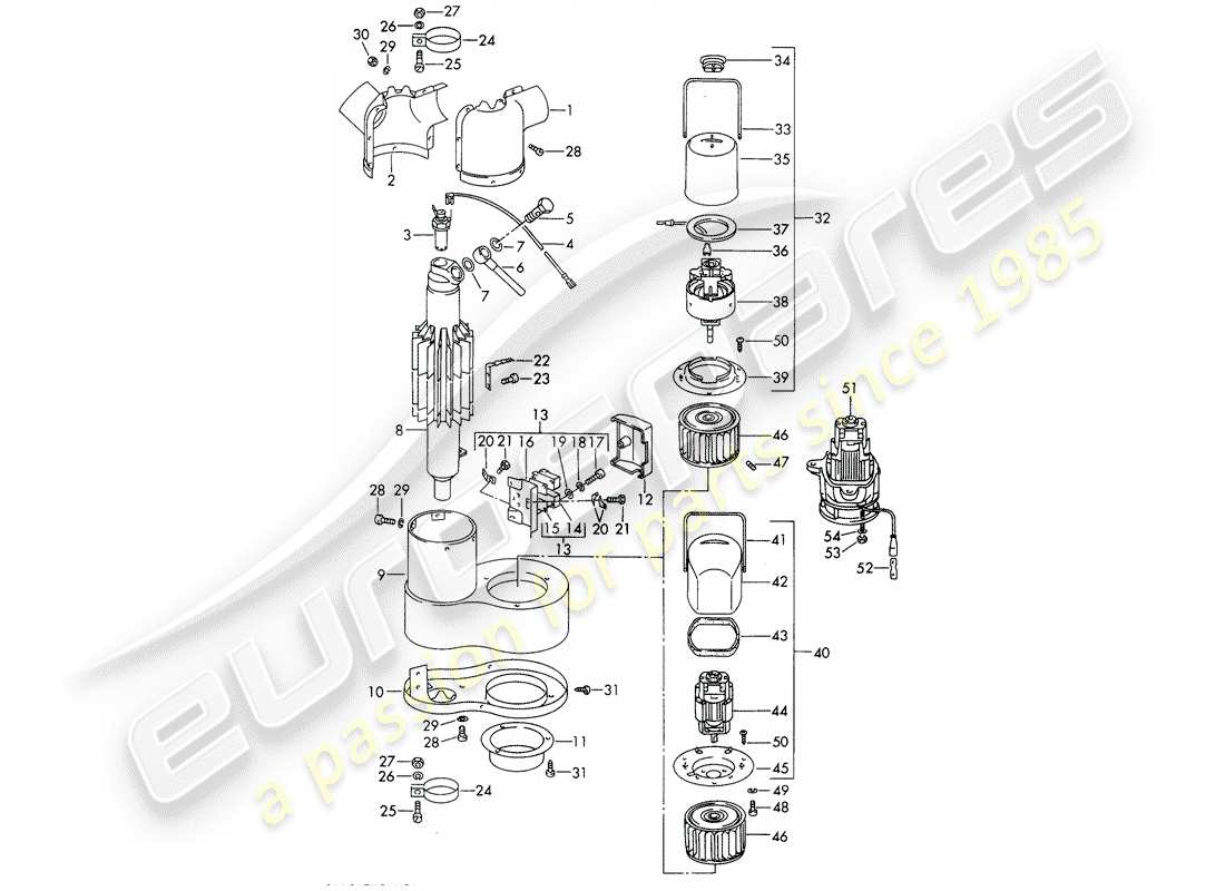 porsche 1969 (911/912) single parts - heater - - webasto - - d >> - mj 1968 part diagram