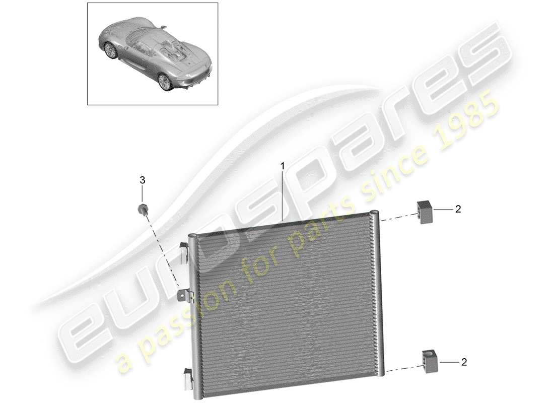 porsche 2015 (918 spyder) capacitor parts diagram