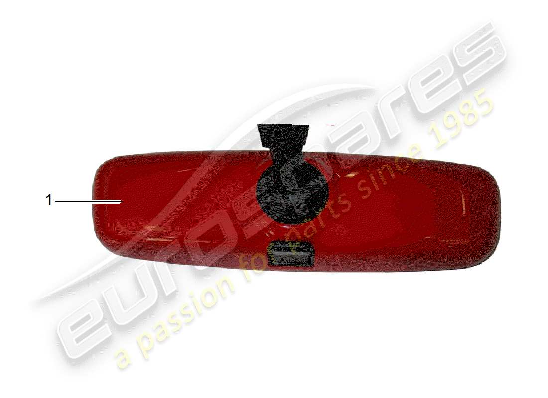 porsche 2017 (tequipment 98x/99x) rear view mirror inner parts diagram