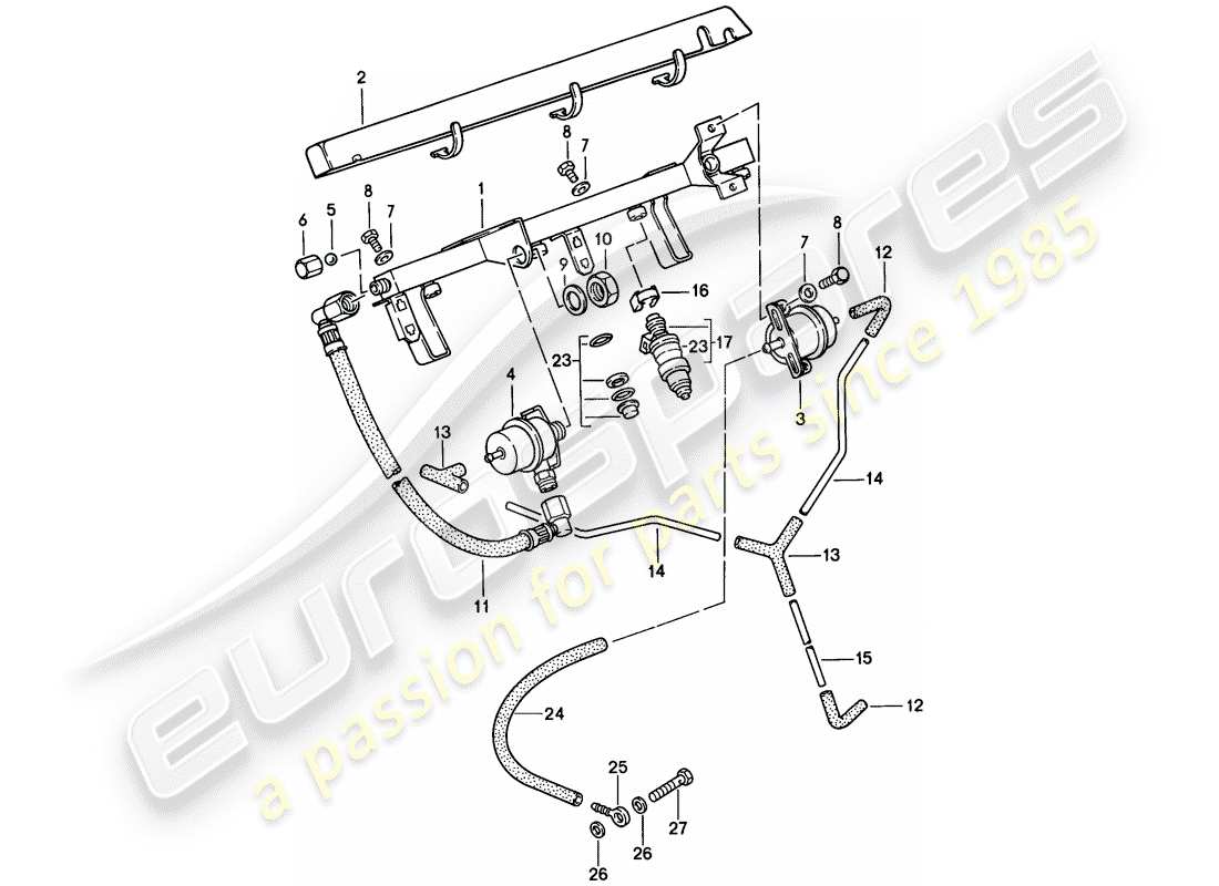 porsche 1987 (944) l-jetronic - 2 parts diagram