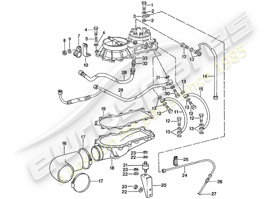 porsche 1980 (911) k-jetronic - iii part diagram
