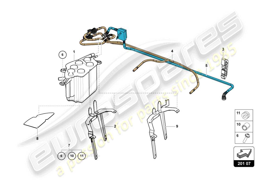 lamborghini 2020 (lp740-4 s coupe) activated carbon filter system part diagram