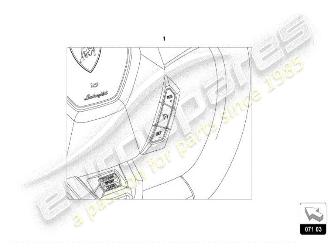 lamborghini accessories (lp600-4 zhong coupe) cruise-control system part diagram